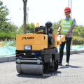 Double drum walk behind vibratory manual vibrating road roller machine FYL-800C